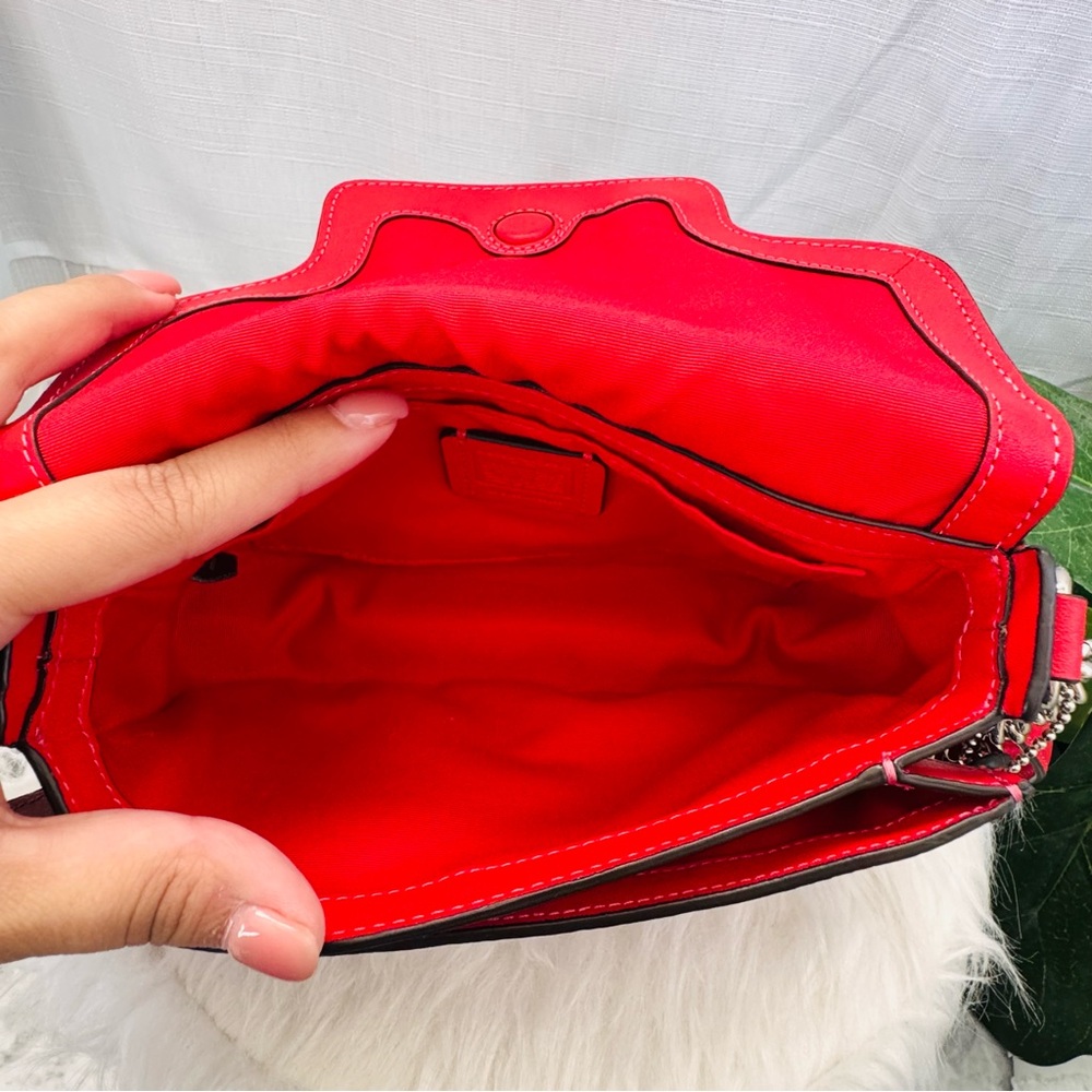 Coach red Bleeker crossbody or shoulder purse! EUC - Picture 5 of 7